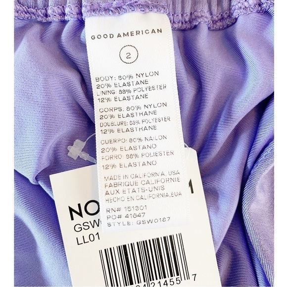 Good American Shine Ruch Perfect
Fit Bikini Bottom in Lilac Size 2 - Picture 5 of 7